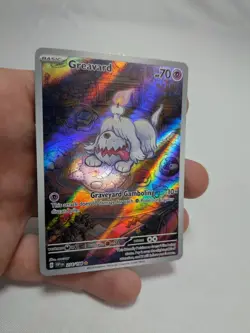 Greavard 214/198 Scarlet & Violet Base Set Holo Illustration Rare Pokemon TCG - Image 1