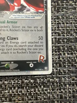 Pokemon TCG Rockets Scizor Ex 101 Ex Team Rocket Returns Ultra Rare Holo - Image 4