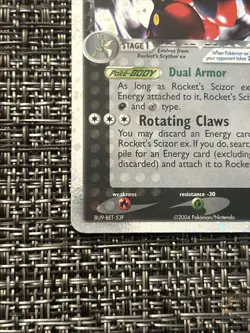 Pokemon TCG Rockets Scizor Ex 101 Ex Team Rocket Returns Ultra Rare Holo - Image 5