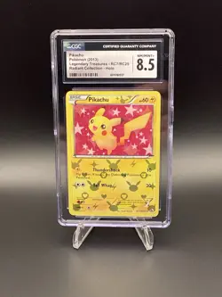 CGC NM/Mint+ 8.5 Pokemon 2013 Legendary Treasures Pikachu Radiant Holo RC7/RC25 - Image 1