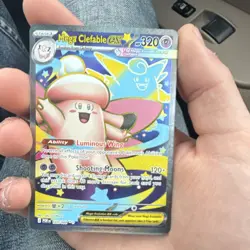 Mega Clefable EX Full Art Pokemon TCG 320 HP POR Set Fairy Type 103/088 - Image 1