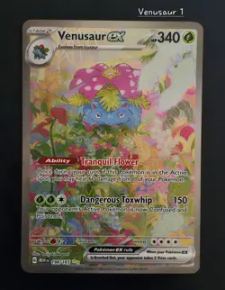 Pokemon Venusaur ex 198/165 Scarlet & Violet 151 Special Illustration Rare - Image 1