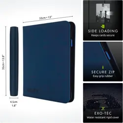 High-Capacity Trading Card Binder with Water-Resistant Exo-Tec Cover - 624 Cards - Image 5