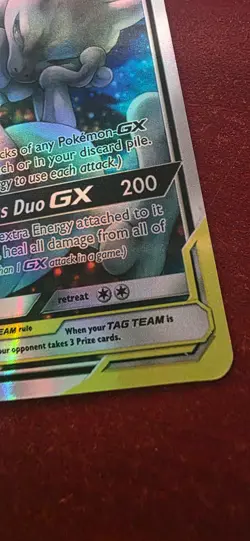 Pokemon Mewtwo & Mew GX Tag Team SM191 Full/Alternate Art Promo Sun & Moon - Image 4