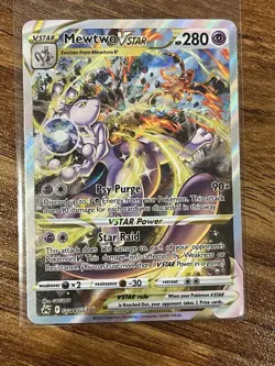 Pokemon Mewtwo VSTAR GG44/GG70 Ultra Rare Full Art Holo Crown Zenith - Image 1