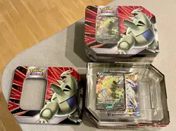 Pokemon TCG V Strikers Tin Sealed Pack X2 820650809552 - Image 3