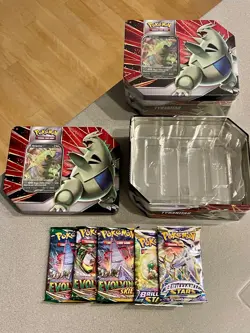 Pokemon TCG V Strikers Tin Sealed Pack X2 820650809552 - Image 4