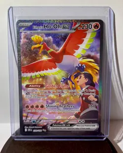 Ethan's Ho-Oh EX Full Art Holo 230/182 Sv10 Destined Rivals 230HP Rare Pokemon - Image 1
