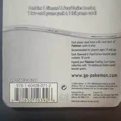 Pokemon Diamond & Pearl Sealed Pack In Cardboard Blister Pack, 2008 - Image 3