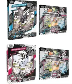 2x Pokemon - White Flare Black Bolt Poster And Binder Set Sams Club - Image 1