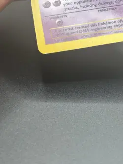 Pokemon TCG Mewtwo Base Set Holo Unlimited Rare MP/HP - Image 4