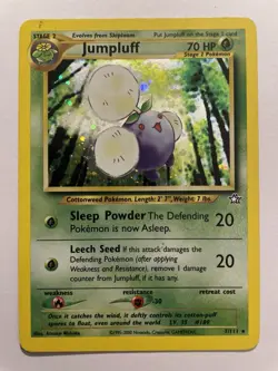 Jumpluff - 7/111 - Pokemon Neo Genesis Unlimited Holo Rare Card WOTC MP - Image 1