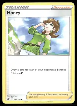 2021 Chilling Reign Set Pokemon Card 142 Honey NM - Image 1