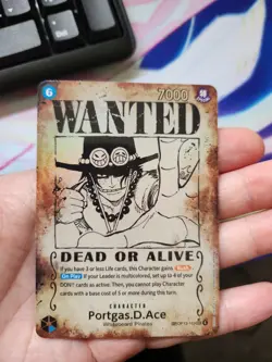 Ace Wanted Poster One Piece Error English OP13-119 TCG - Image 1