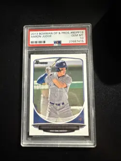 2013 Bowman Draft Picks & Prospects Aaron Judge #BDPP19 PSA GEM MINT 10 - Image 1