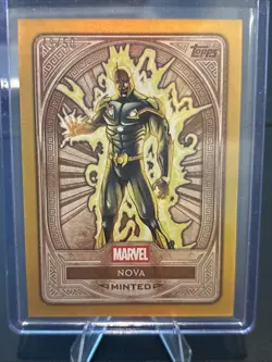 2025 Topps Marvel Mint Nova Gold Refractor /50 - Image 1