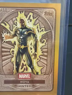 2025 Topps Marvel Mint Nova Gold Refractor /50 - Image 3