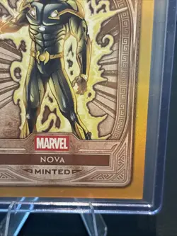 2025 Topps Marvel Mint Nova Gold Refractor /50 - Image 4