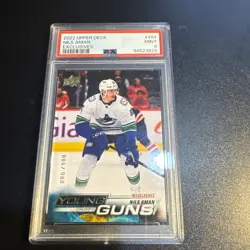 2022-23 Upper Deck Series 2 - Young Guns Nils Aman #454 UD Exclusives /100 (RC) - Image 1