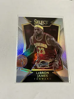 2014-15 SELECT LEBRON JAMES SILVER PRIZM #57 CAVS LAKERS MVP RARE - Image 1