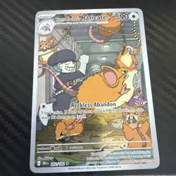 Pokemon TCG-Team Rockets Raticate 202/182 Destined Rivals NM - Image 1