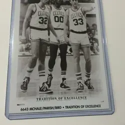 Vintage Larry Bird Mchale Parish "Tradition Of Excellence" Promo Poster Card 4x6 - Image 3