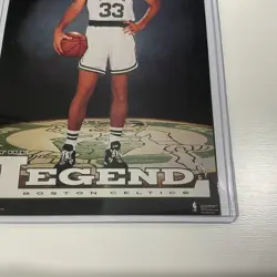 Vintage Larry Bird Poster "The Legend" Boston Celtics Promo Poster Card 4 X 6 - Image 3