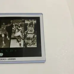 Vintage Larry Bird Russell Cousy "Legend" Boston Celtics Promo Poster Card 4 X 6 - Image 2