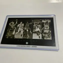 Vintage Larry Bird Russell Cousy "Legend" Boston Celtics Promo Poster Card 4 X 6 - Image 3