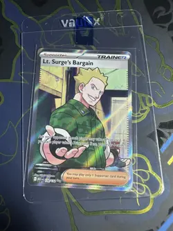 Pokemon Lt. Surges Bargain Full Art Trainer 170/132 Mega Evolutions - Image 1