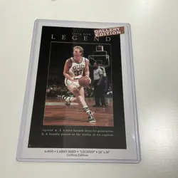 Vintage Larry Bird Poster "Legend" Boston Celtics Promo Poster Card 4 X 6 - Image 1
