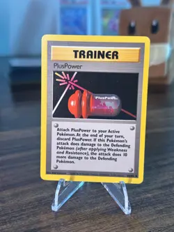 PlusPower - BASE SET card # 84/102 - UNCOMMON- Vintage 1999 Trainer - Near Mint - Image 1