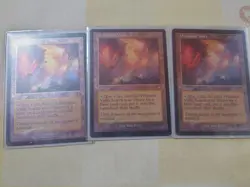 Rainbow View Old Frame Etching Foil Set of 3 Used Card Game Accessory - Image 1