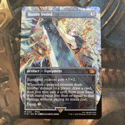 Final Fantasy En Borderless Buster Sword NM English Card - Image 1