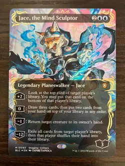 Jace, the Spirit Engraver Foil MTG Borderless Raised Rare Card NM - Image 1