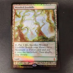 MTG Tree-Rich Foothills FOIL English War of the Sparks NM Card - Image 1