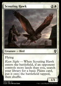 Scouting Hawk 041/361 Baldur's Gate MTG Magic the Gathering card - Image 1