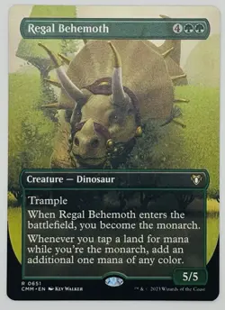 MTG Regal Behemoth (Borderless) Commander Masters Regular - Image 1