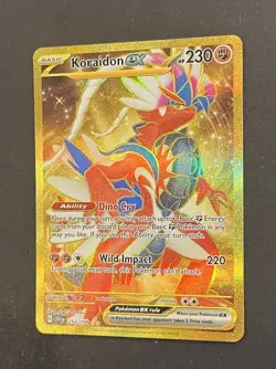 Pokemon Koraidon ex 254/198 Gold Hyper Rare Scarlet & Violet NM - Image 3