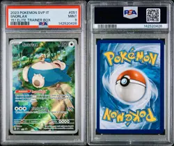 POKEMON PSA 9 SNORLAX FULL ART #051 PROMO 151 ELITE TRAINER BOX ITALIANO 2023! - Image 3
