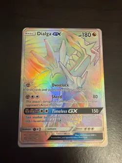 Dialga GX Secret Rare 164/156 - Pokemon SM Ultra Prism Holo GX NM - Image 1