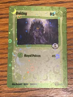 Daking (Nidoking) 34/151 - Moon Holo Pokidoki First Edition Fan Art Pokemon - Image 1