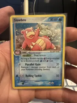 Pokemon 2005 Unseen Forces 13/115 Slowbro Holo Rare DAMAGED - Image 1