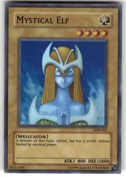 Mystical Elf Super Rare LOB-062 The Legend of Blue Eyes White Dragon NM - Image 1