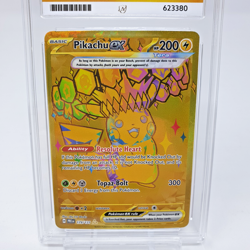 Pikachu ex 179/131 Ace 9 Prismatic Evolutions Hyper Rare Graded Pokemon Card ENG - Image 2