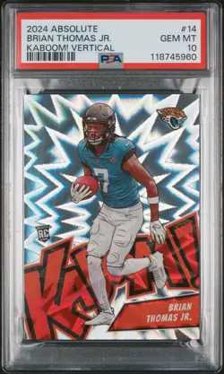 2024 PANINI ABSOLUTE KABOOM! VERTICAL #14 BRIAN THOMAS JR. ROOKIE RC PSA 10 - Image 1