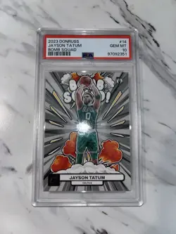 2023-24 Panini Donruss Bomb Squad Jayson Tatum #14 Boston Celtics PSA 10 GEM MT - Image 3