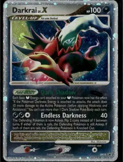 Darkrai LV.X Promo Diamond and Pearl Promos DP19 Darkness Holo Pokemon Card - Image 1