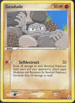 Geodude 53/92 Legend Maker Regular - Pokemon Card - Image 1