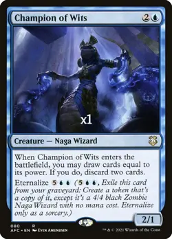 MTG HOU C21 AFC NCC Champion of Wits MINT (SELECT) - Image 4